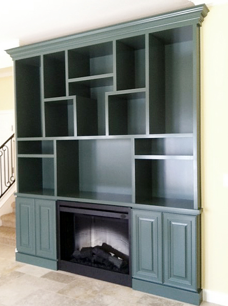 Custom build bookcase 1